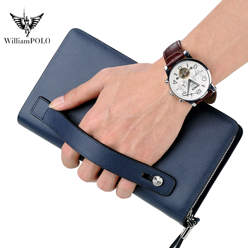 WILLIAMPOLO Luxe lederen clutc - Leather Wallet Men recensie en prijs