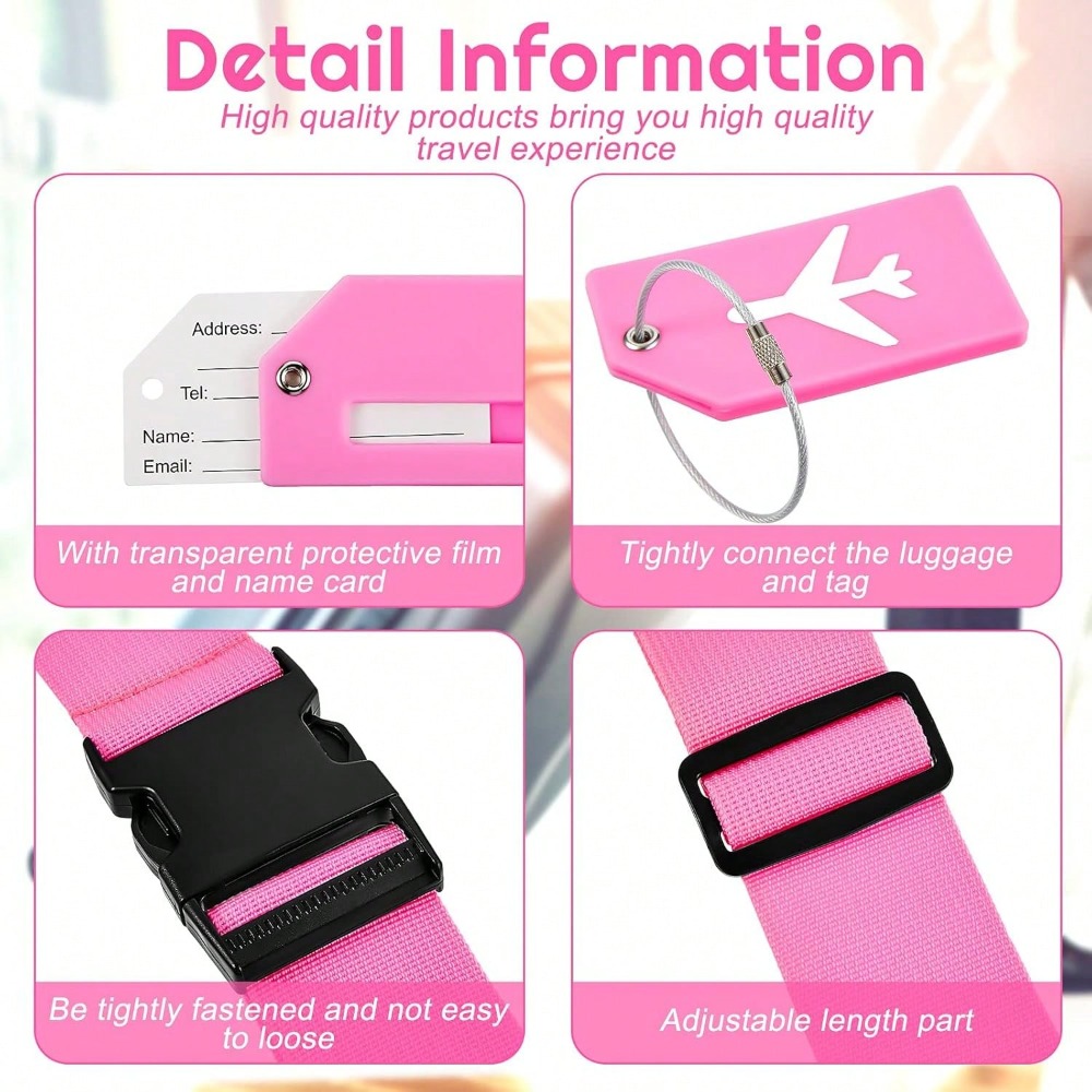 Bagageriemset met bagagelabel  - Travel Luggage Set recensie en prijs