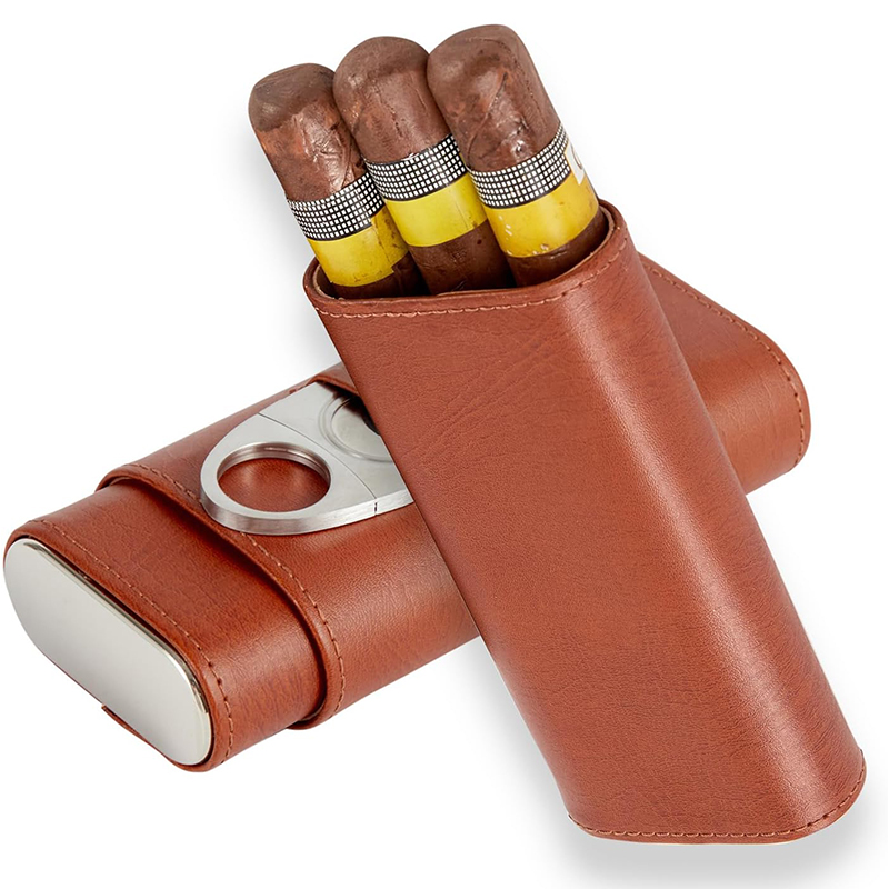 Draagbare sigaren humidor set, - Premium Cigar Case recensie en prijs