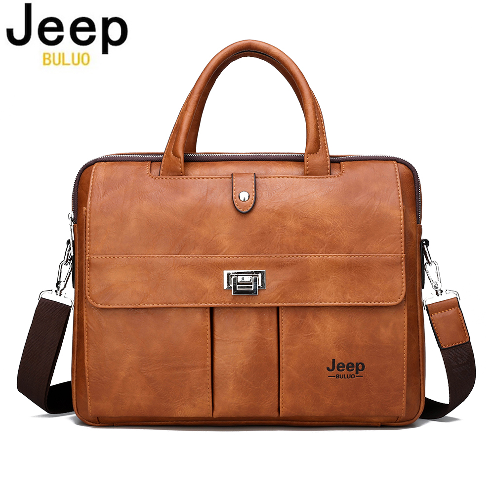 Jeep Buluo leren aktetas voor  - Leather Briefcase recensie en prijs